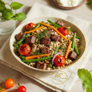 pearl couscous with lentil