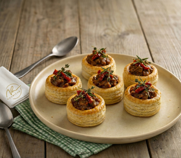 Mini Puff pastry stuffed with veal ragu 20pc