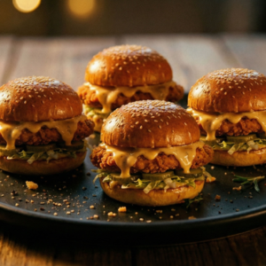 Mini crispy chicken burger 20pc