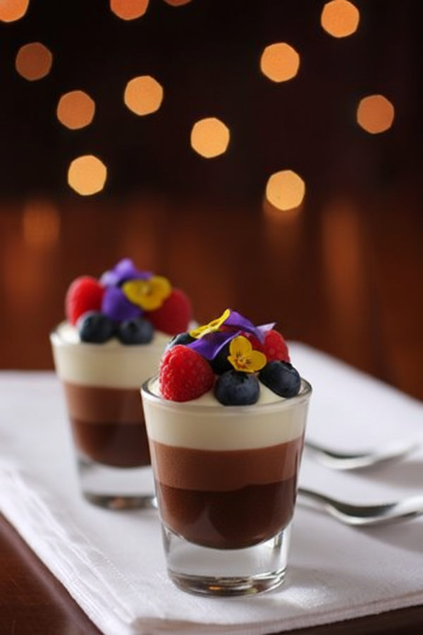 Mini triple layer chocolate mousse 20pc