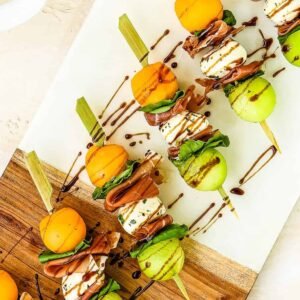 Mini skewer of melon